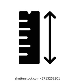 Icono de Regla ilustración Vector diseño Plantilla