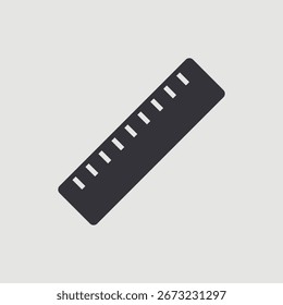 Ruler icon isolated on background. Education symbol modern, simple, vector, icon for website design, mobile app, ui. Vector Illustration