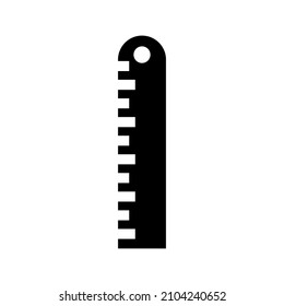 Ruler icon isolated on white background