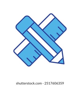 Ruler icon isolated on a white background. Vector illustration.