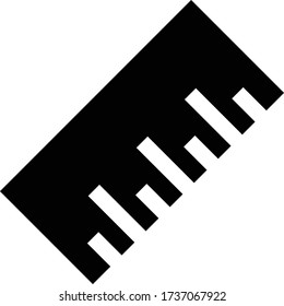 ilustración vectorial aislada de icono de regla
