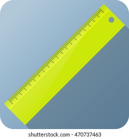 Ruler Icon. Isolated vector illustration for web design, icons and graphic elements