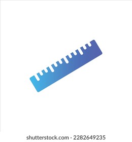 ruler icon with isolated vektor and transparent background.