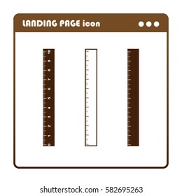 ruler, icon for the landing page