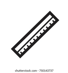 Ruler icon line art