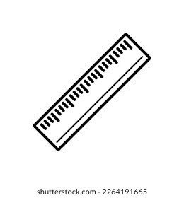 Ruler Icon Line Vector Design Template trendy style illustration on white background..eps