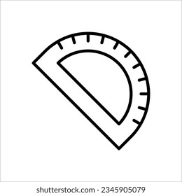 Ruler Icon Line Vector Design on white background