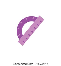 Ruler icon logo design vector illustration