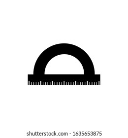 Ruler icon, logo isolated on white background