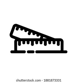 Ruler icon or logo isolated sign symbol vector illustration - high quality black style vector icons
