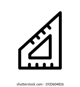 icono de regla o logotipo símbolo de signo aislado ilustración vectorial - iconos vectoriales de estilo negro de alta calidad
