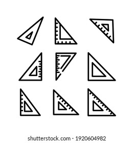 icono de regla o logotipo símbolo de signo aislado ilustración vectorial - Colección de iconos vectoriales de estilo negro de alta calidad
