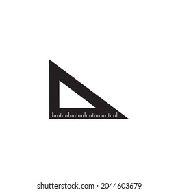 Diseño vectorial del logotipo del icono de regla