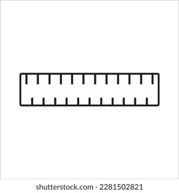 ruler icon logo vector design