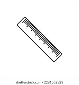ruler icon logo vector design