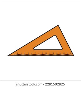 ruler icon logo vector design
