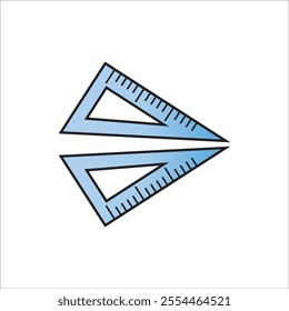 ruler icon logo vector design