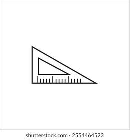 ruler icon logo vector design
