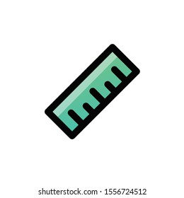 Ruler Icon, measurement Logo, Education & School Symbol .