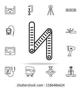 ruler icon. Measuring Instruments icons universal set for web and mobile