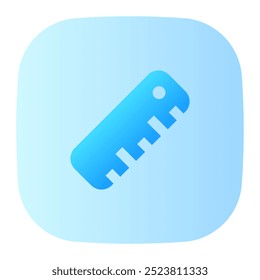 Ruler icon. ruler, metric, measure, measuring tape, tool, education, scale, student, graphic tool. Vector icon illustration