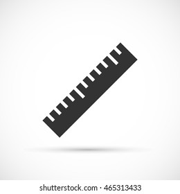 Ruler icon on white background