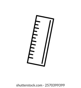 Ruler icon Outline thin set