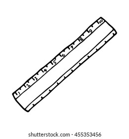 The ruler icon. Outlined on white background.