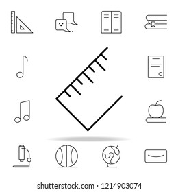 ruler icon. school icons universal set for web and mobile