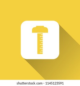 Ruler icon. school item
