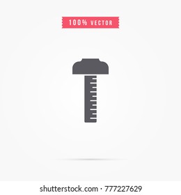 Ruler icon. school item