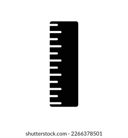 ruler icon, school vector, measurement illustration