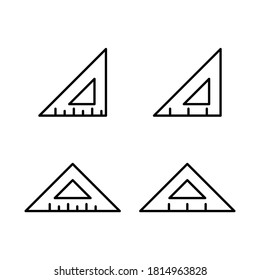 Ruler icon set in eps 8