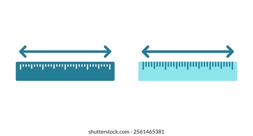 Ruler icon set. Measure sign. for mobile concept and web design. vector illustration on white background