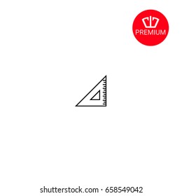 Ruler icon. Ruler sign