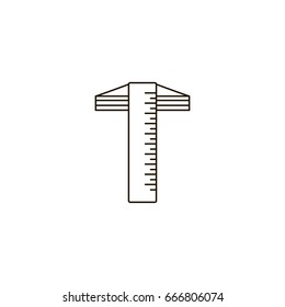 ruler icon. sign design