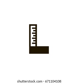 ruler icon. sign design