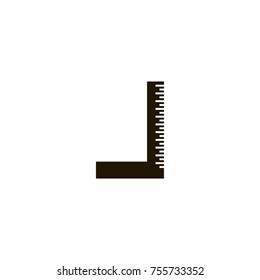 ruler icon. sign design
