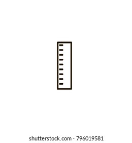 ruler icon. sign design