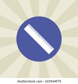 ruler icon. sign design. background