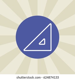 ruler icon. sign design. background