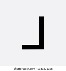 ruler icon sign signifier vector