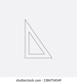 ruler icon sign signifier vector