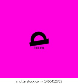 ruler icon sign signifier vector