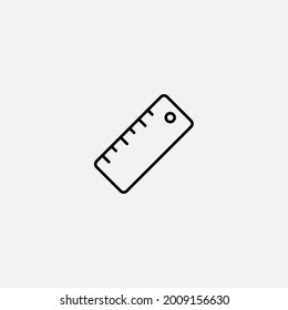 Ruler icon sign vector,Symbol, logo illustration for web and mobile
