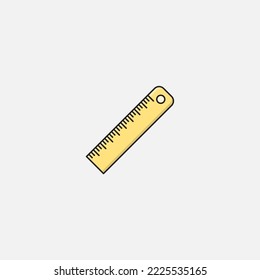 Ruler icon sign vector,Symbol, logo illustration for web and mobile