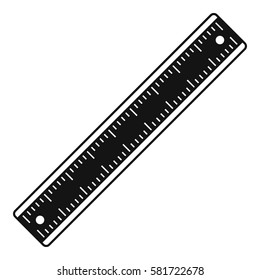Ruler icon. Simple illustration of ruler vector icon for web