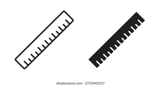 Ruler icon in simple modern vector format. EPS icon pack