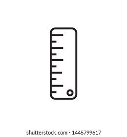 Ruler Icon. simple outline - vector