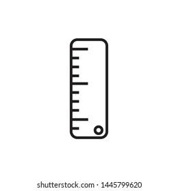 Ruler Icon. simple outline - vector